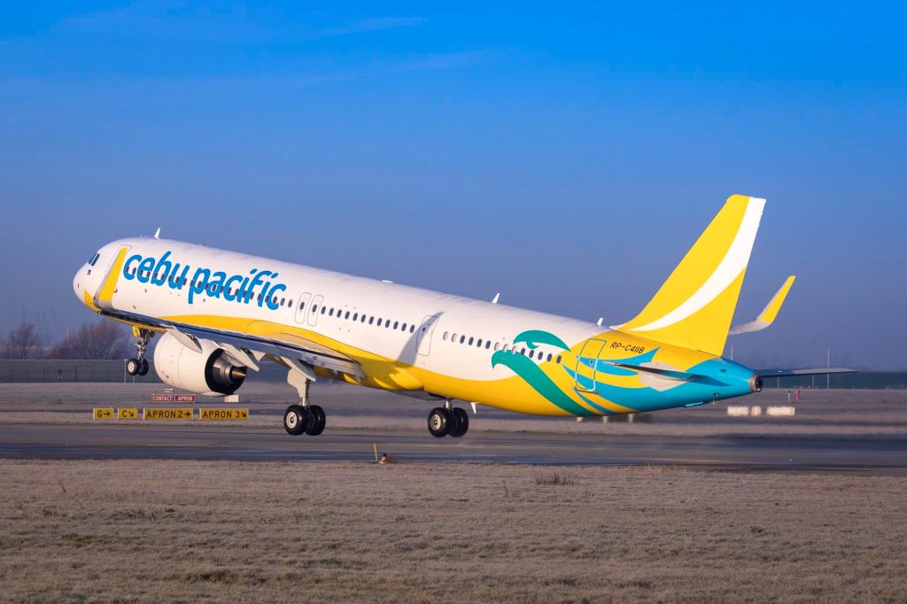 An A320neo flying for Cebu Pacific